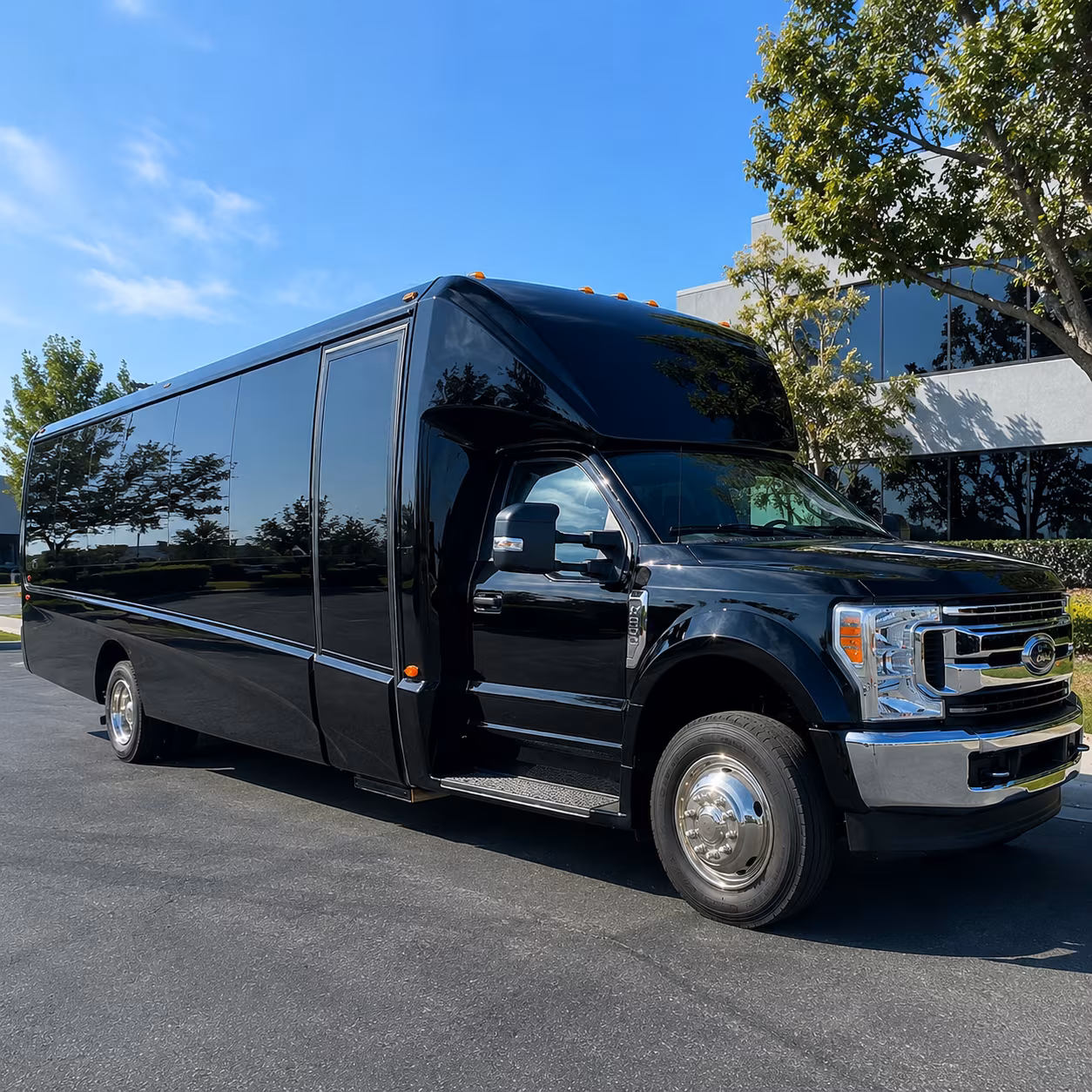 Virginia Beach Airport Shuttle & Transportation party bus exterior