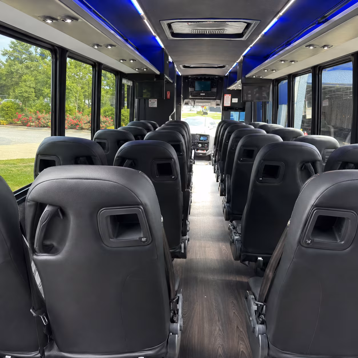 Virginia Beach Airport Shuttle & Transportation party bus interior