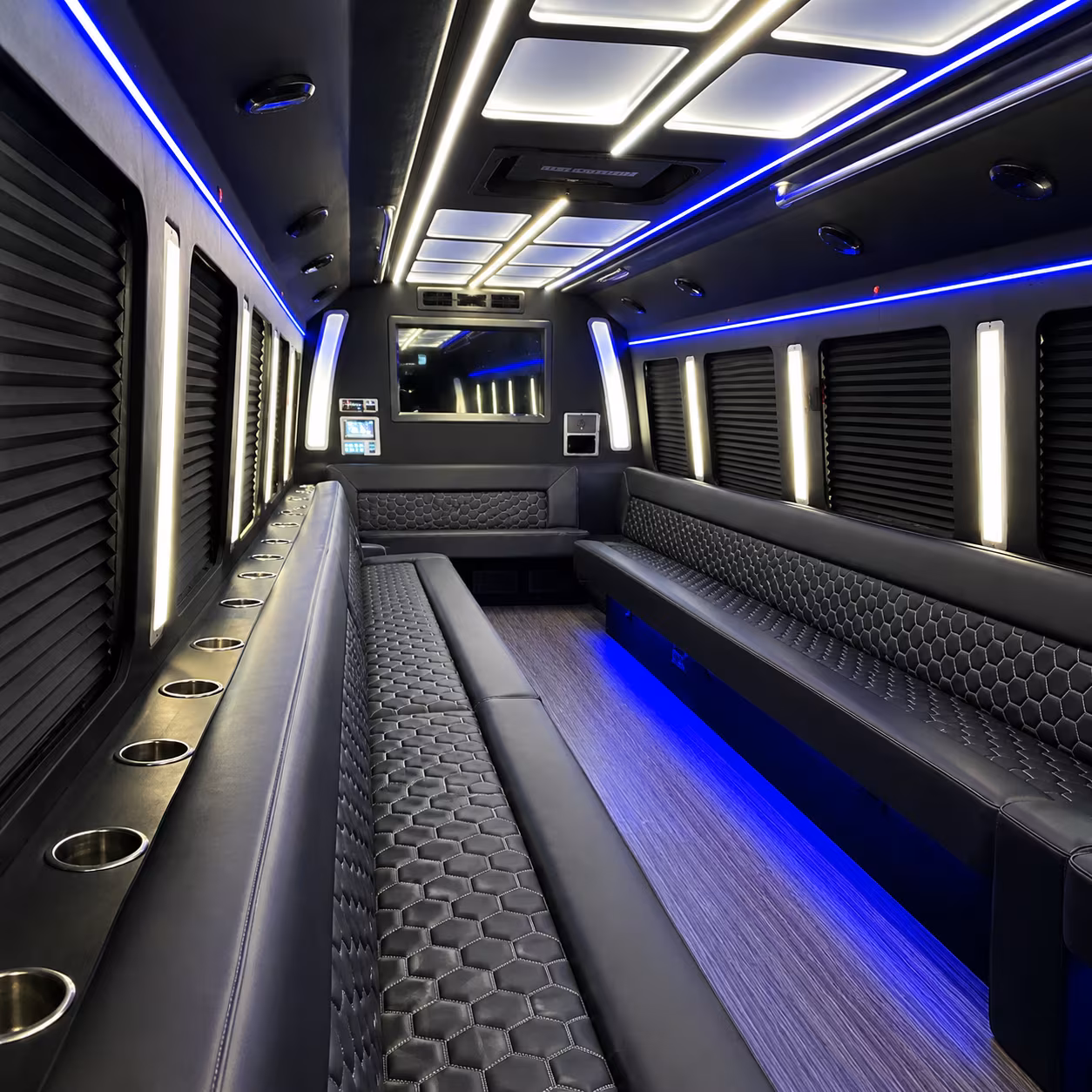 Virginia Beach Bachelor & Bachelorette Transportation party bus exterior