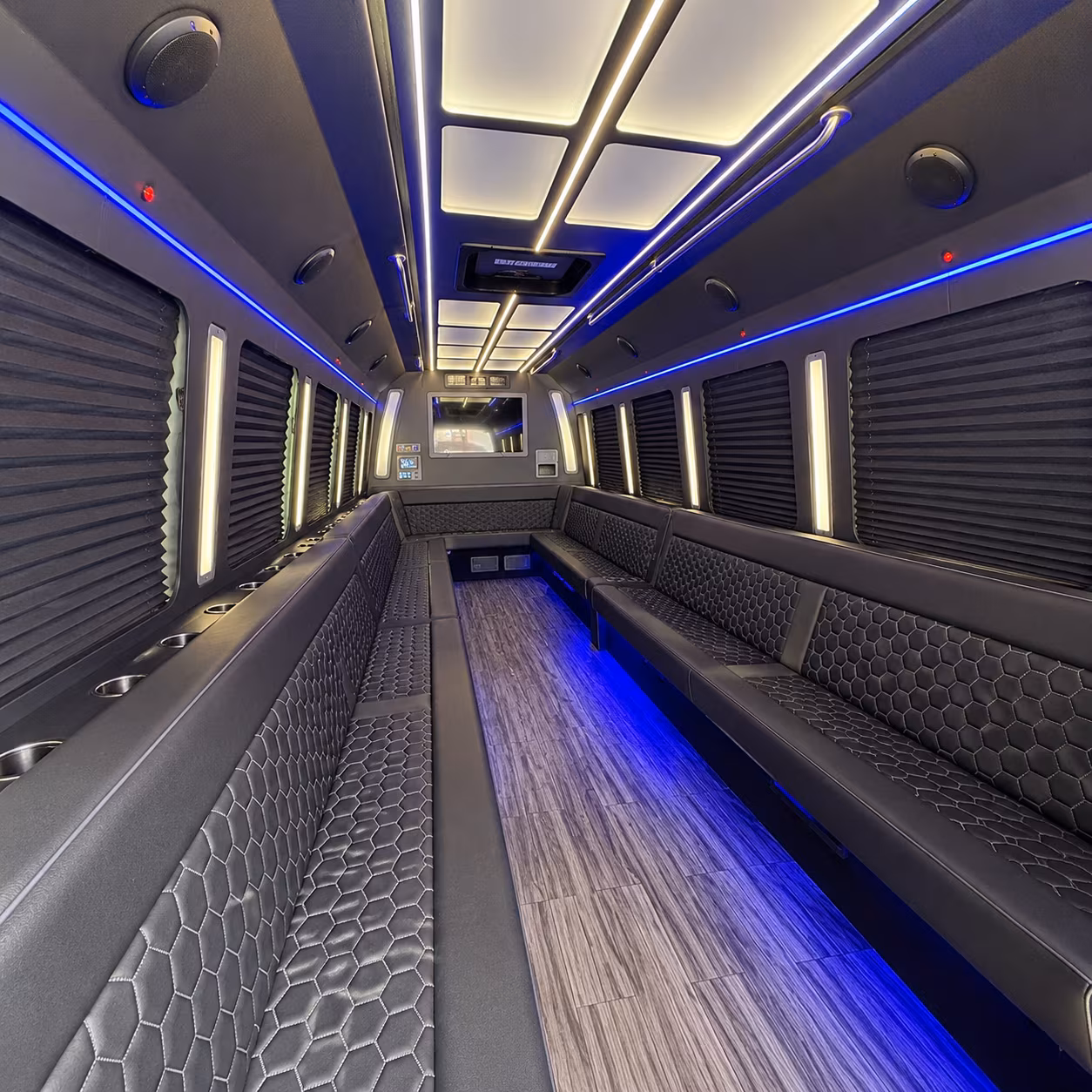 Virginia Beach Bachelor & Bachelorette Transportation party bus exterior