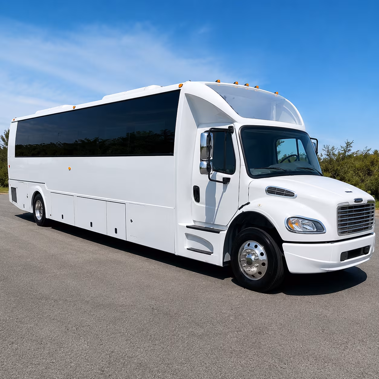 Virginia Beach Bachelor & Bachelorette Transportation party bus exterior