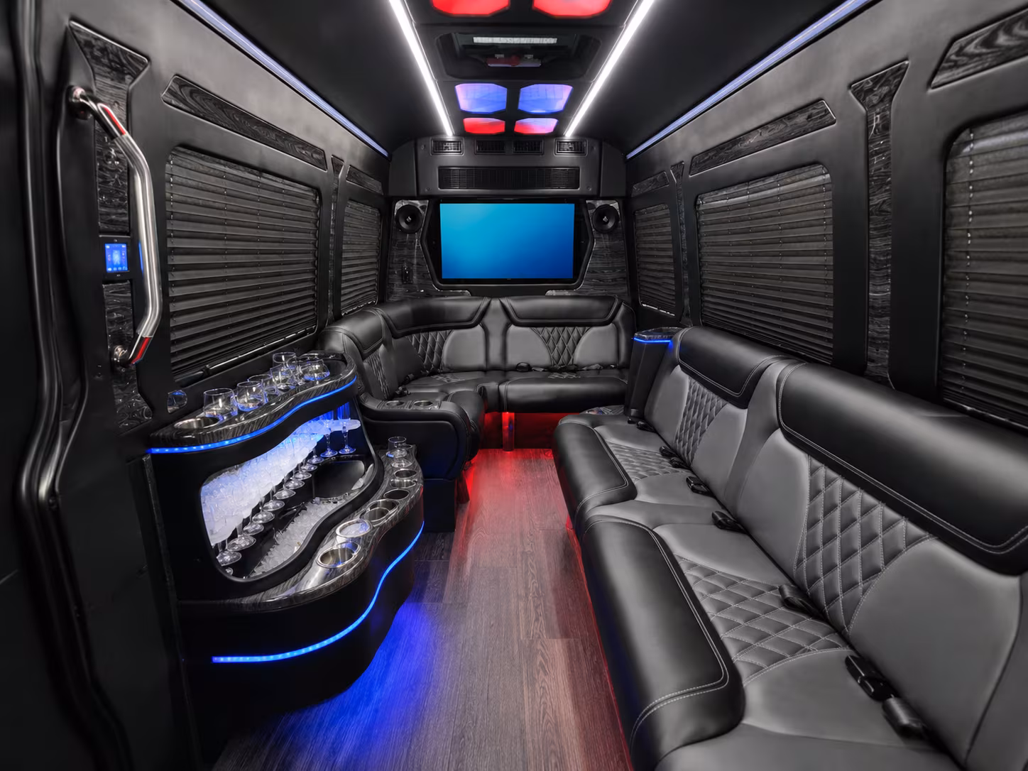 Virginia Beach Corporate Transportation party bus exterior