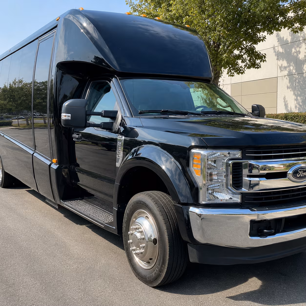 Virginia Beach Corporate Transportation party bus exterior