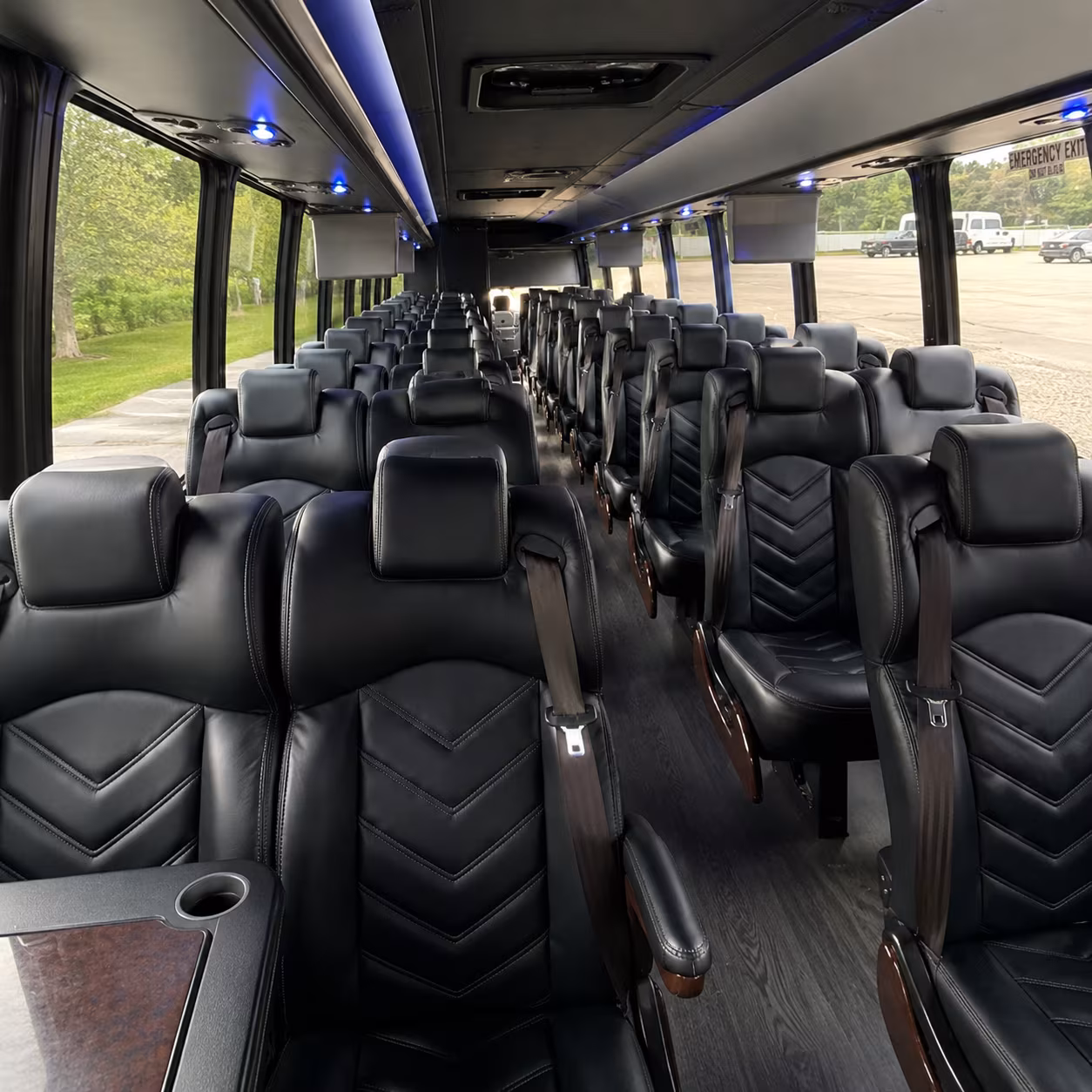 Virginia Beach School Event Transportation party bus exterior