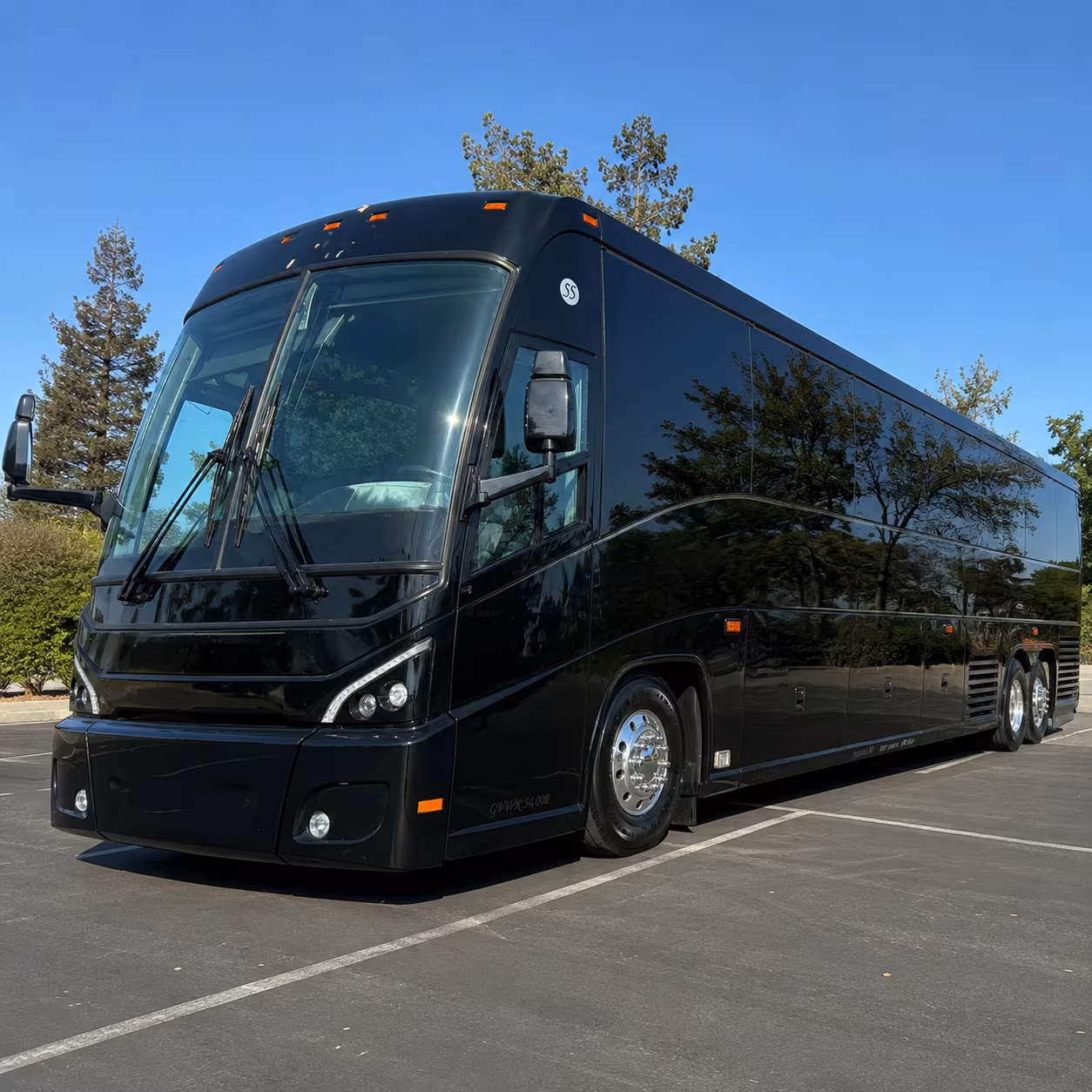 Virginia Beach School Event Transportation party bus exterior