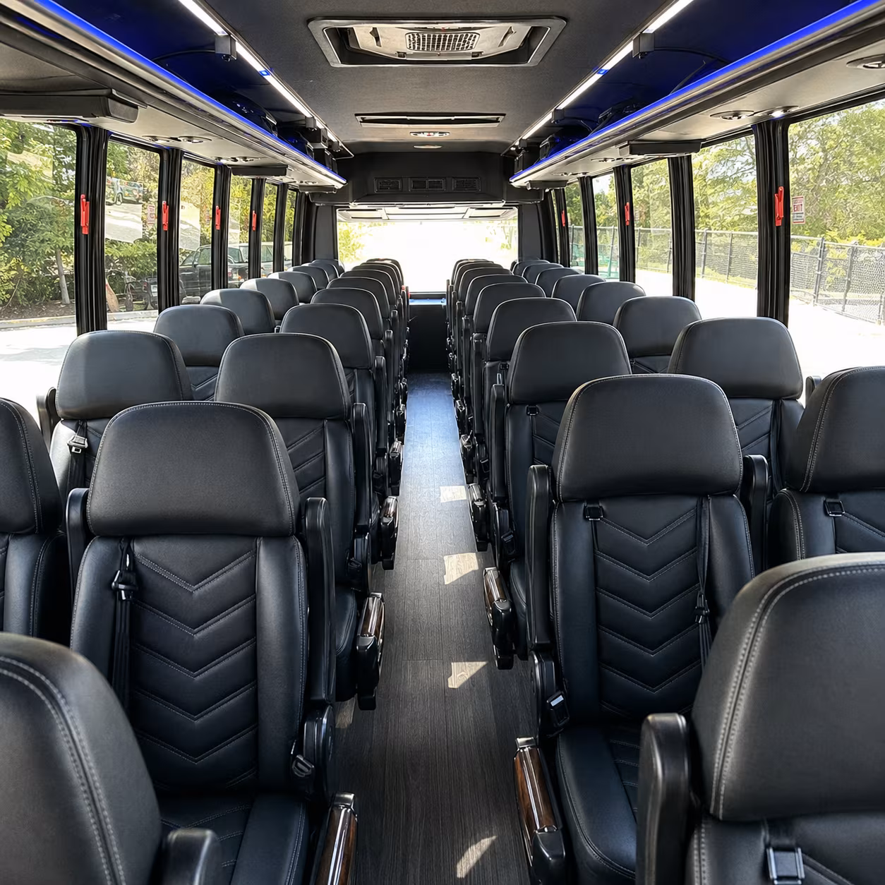 Virginia Beach School Event Transportation party bus exterior