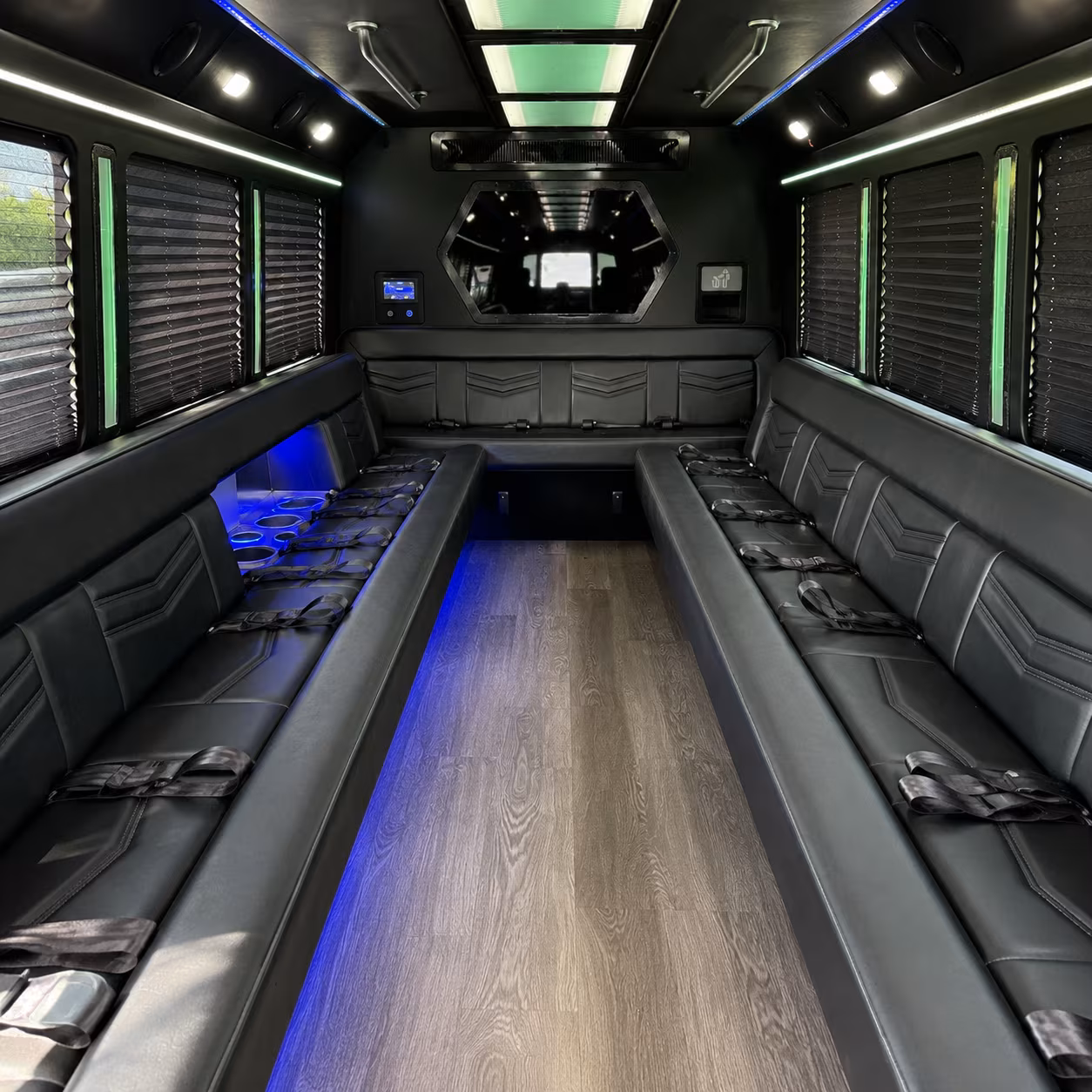 Virginia Beach Sporting Event Transportation party bus exterior
