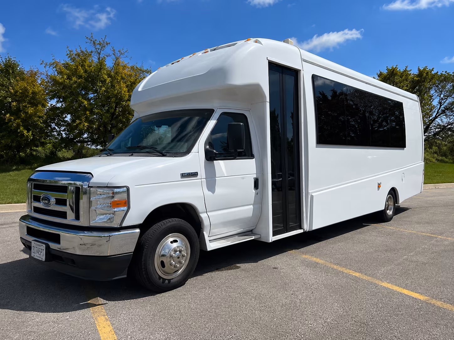 Virginia Beach Sporting Event Transportation party bus exterior