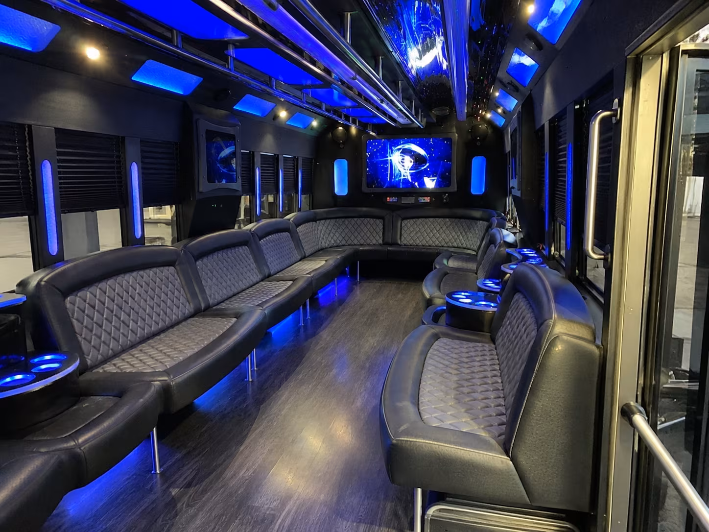 Virginia Beach Wedding Transportation party bus exterior