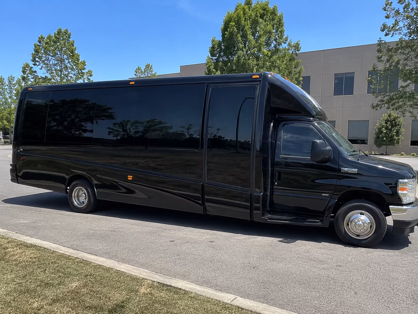 Virginia Beach Wedding Transportation party bus exterior