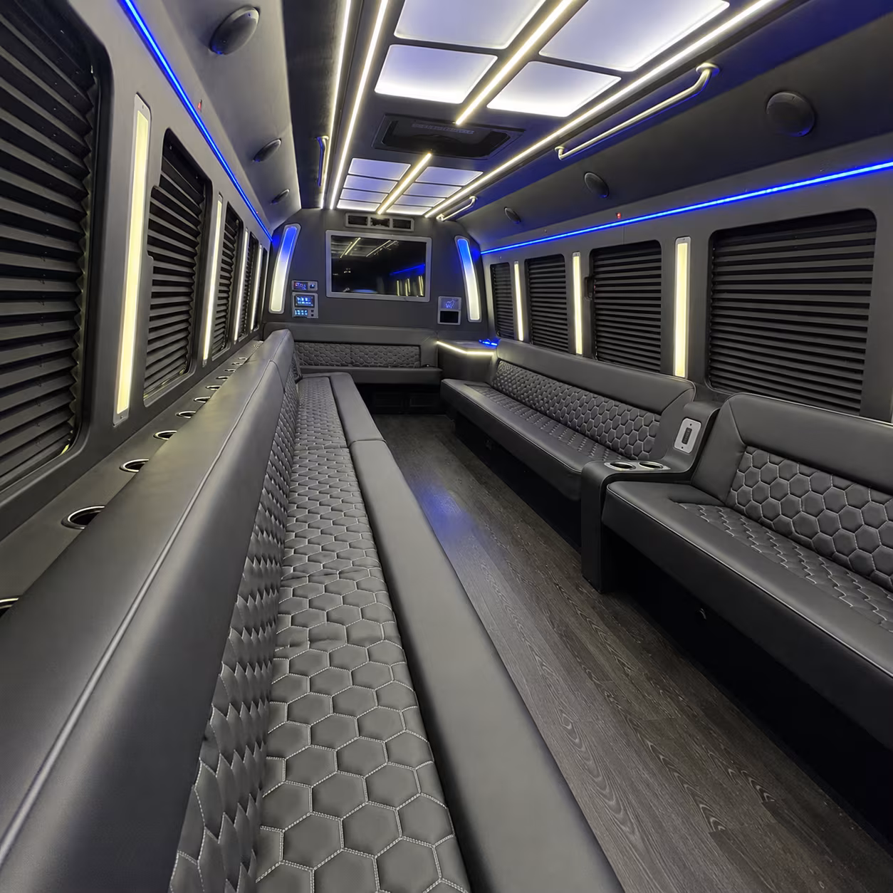 Virginia Beach Wedding Transportation party bus exterior