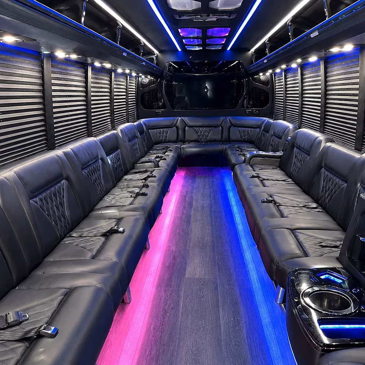 Virginia Beach Winery Tour & Pub Crawl Transportation party bus interior